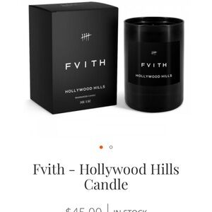 FVITH Hollywood Hills Black Luxury Candle